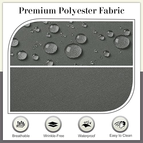 Miniatura 3 de Cozyide Cojines para sillas de exterior, cojines de asiento de patio impermeables con correas ajustables, cojines cuadrados para sillas de patio