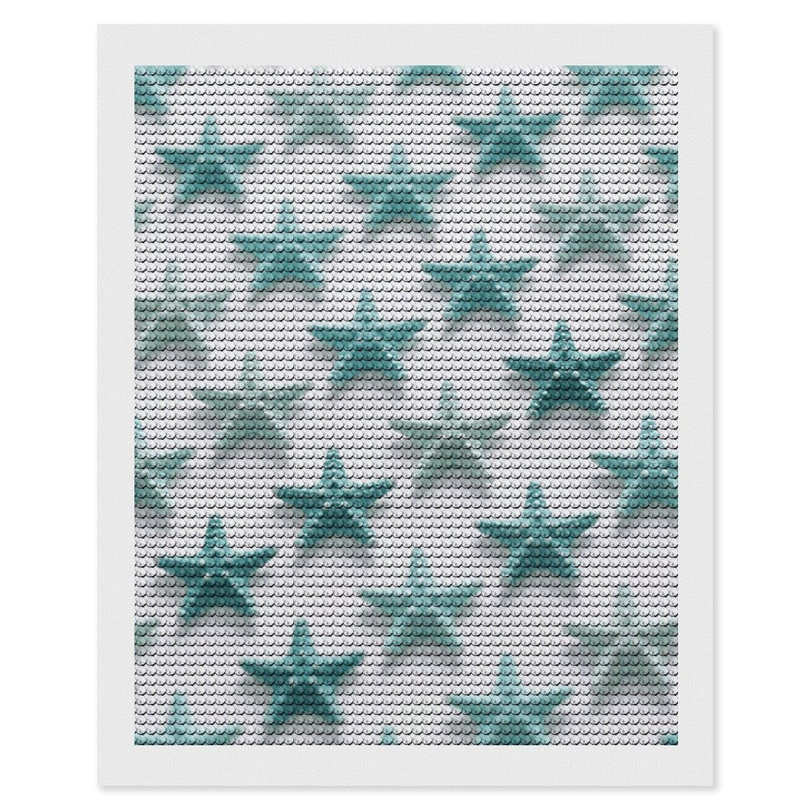 FodPand Starfish 5D Diamond Painting Kits for Adults Beginners Full Drill Round Diamond Dots Pictures Gem Art Supplies for Home Wall Room Decoration DIY Craft Set Gift 16x20