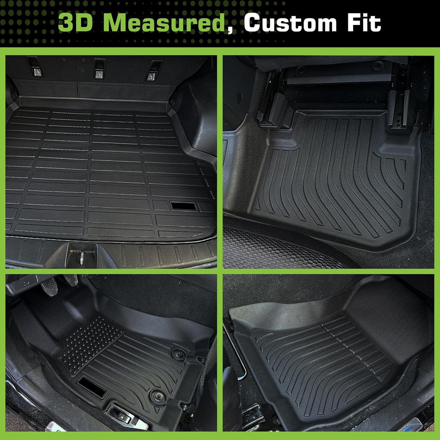 Floor Mats for Chevy Trax 2014-2023 and for Buick Encore (Not for Encore GX) 2013-2023, TPE Waterproof Non-Slip All Weather Protection Custom, Floor Mats & Cargo Liner