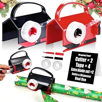 包装纸裁刀与胶带器套装 多功能双用工具