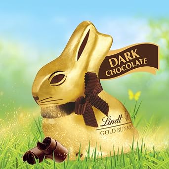 Lindt, Dark Chocolate, Hollow Dark Chocolate Candy Bunny, 3.5 Ounce
