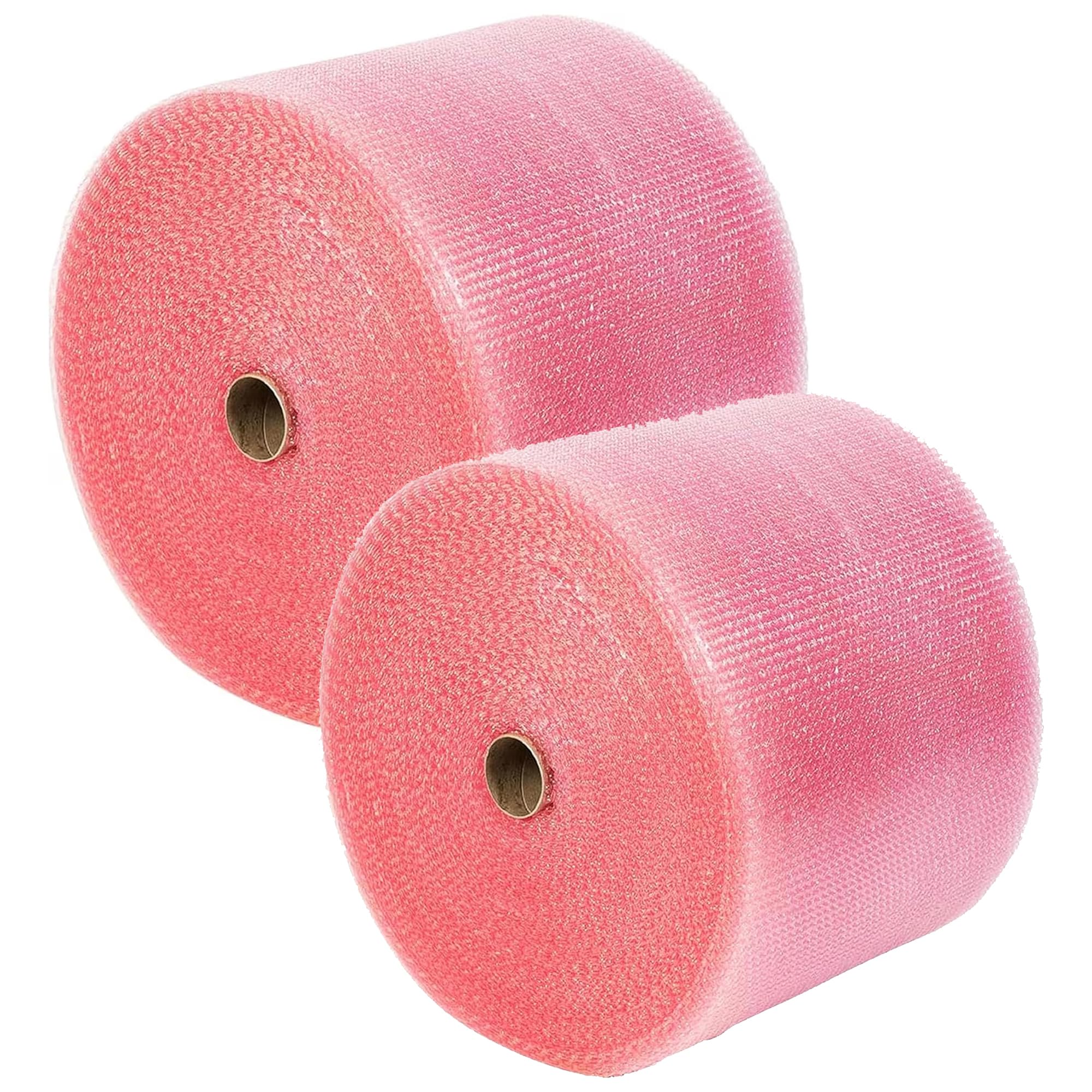 Pluto Packaging Pink 500Mm Wide Rolls Of Anti Static Bubble Wrap For Packing Shipping & Storage (3 X 500Mm X 100M)