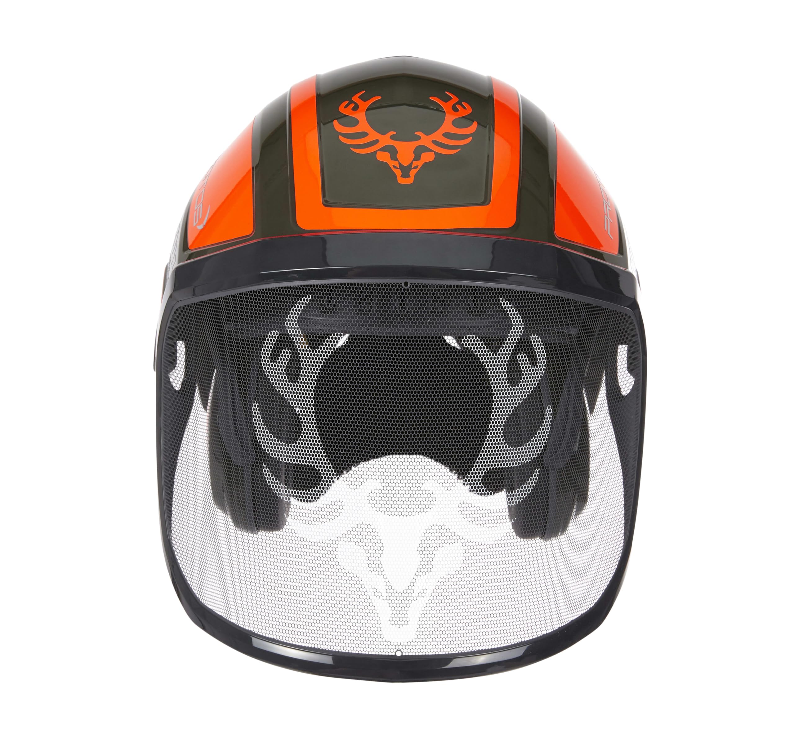 Protos Forsthelm/Schutzhelm KOX Edition mit Gehörschutz und Visier Integral Forest Olivgrün/Neonorange KOX Edition Olivgrün/Neonorange mit Ätzmetallvisier F39