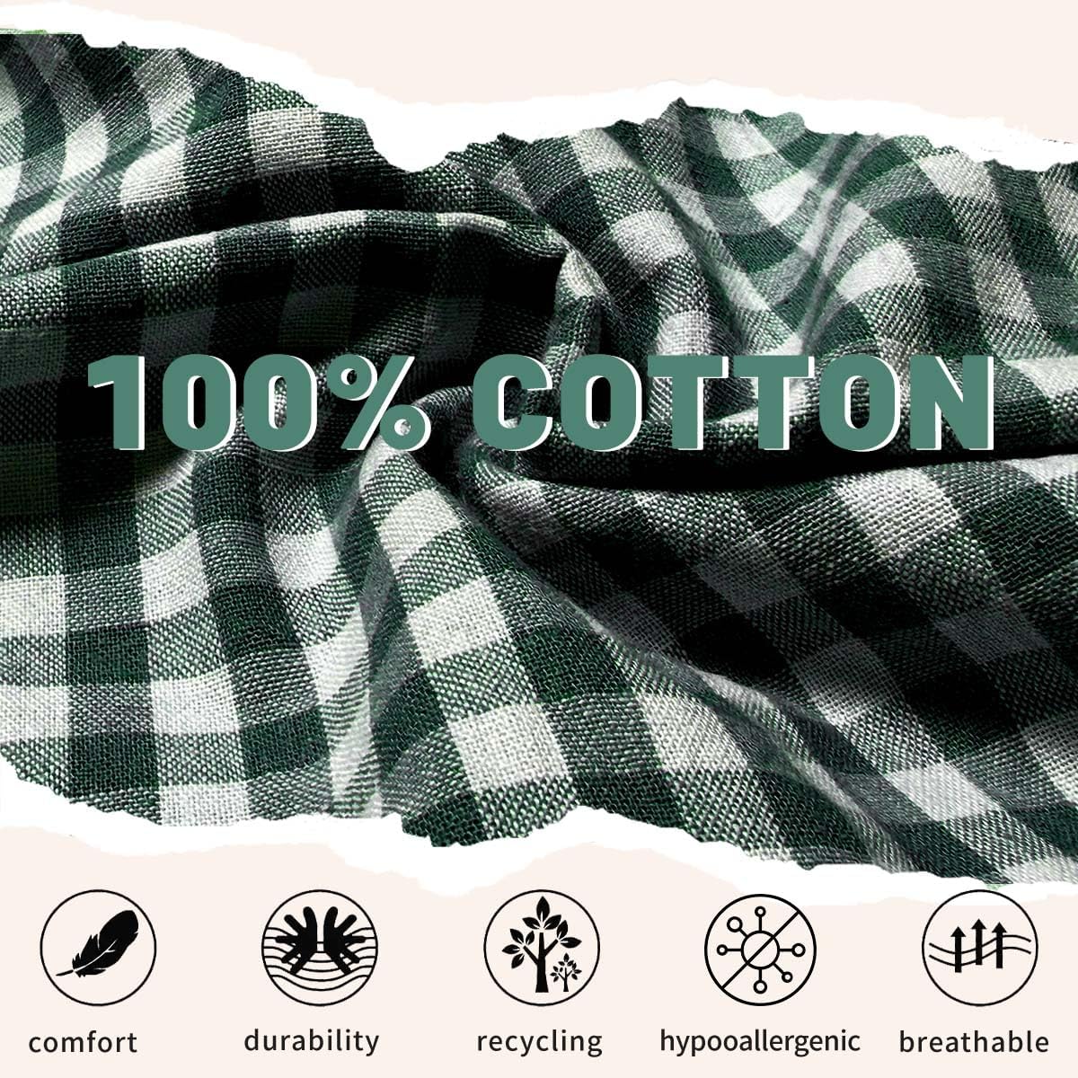 Women Slim Fit Cotton Gingham Button Down Shirts Casual Blouses Tops Work Summer Clothes Fashion Outfits - Image 4