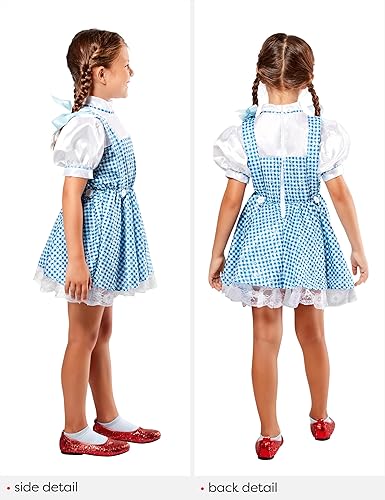 Vista 4 de Disfraz con lentejuelas de Dorothy del Mago de Oz (edición 75° aniversario)