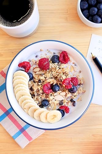 Vista 30 de Seven Sundays Muesli Cereal clásico Bircher Manzana Canela Almendra, bolsa de 32 onzas (paquete de 4), sin gluten, 0.00 oz de azúcar añadido