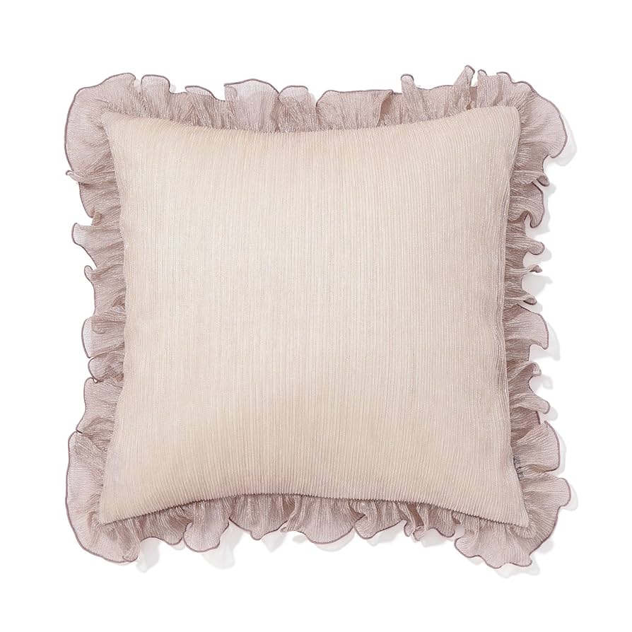 Francfranc フリルデザイン クッションカバー　2枚セット Amazon.co.jp: Francfranc フランフラン シャイニーフリル