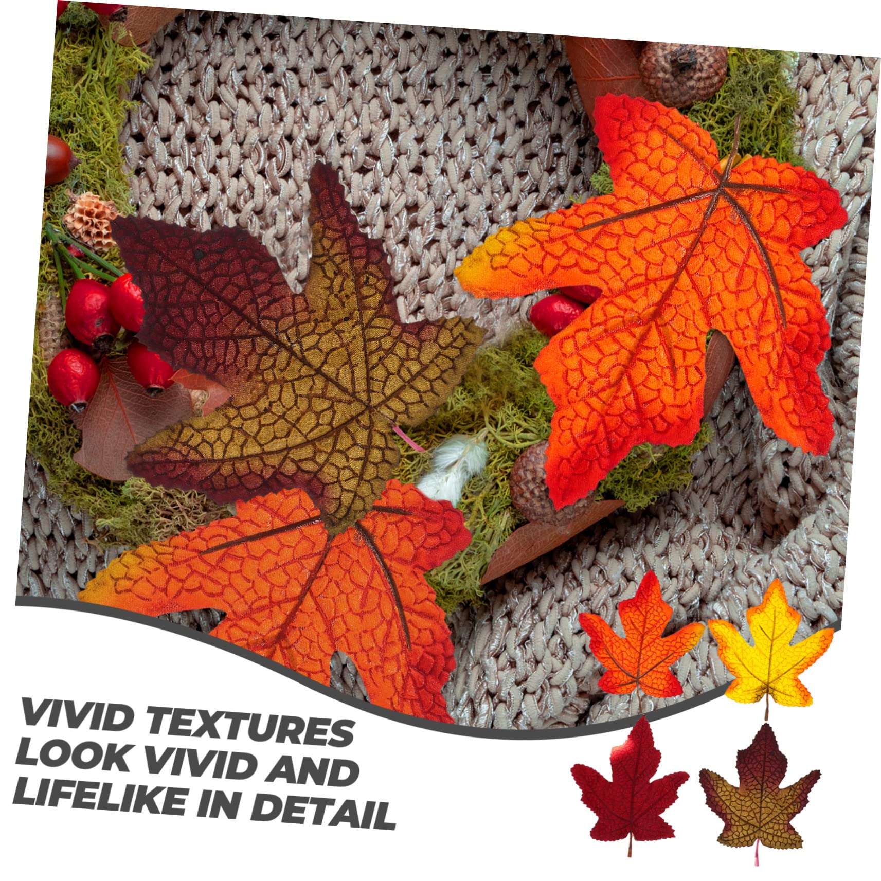PRETYZOOM 160 STK Simuliertes Ahornblatt Künstliche Herbstblätter Hausdekorationen Für Zu Hause Hochzeitsfeier Ahornblätter Herbstdeko Künstliches Blatt Gefälschte Gartenblätter Seidenblume