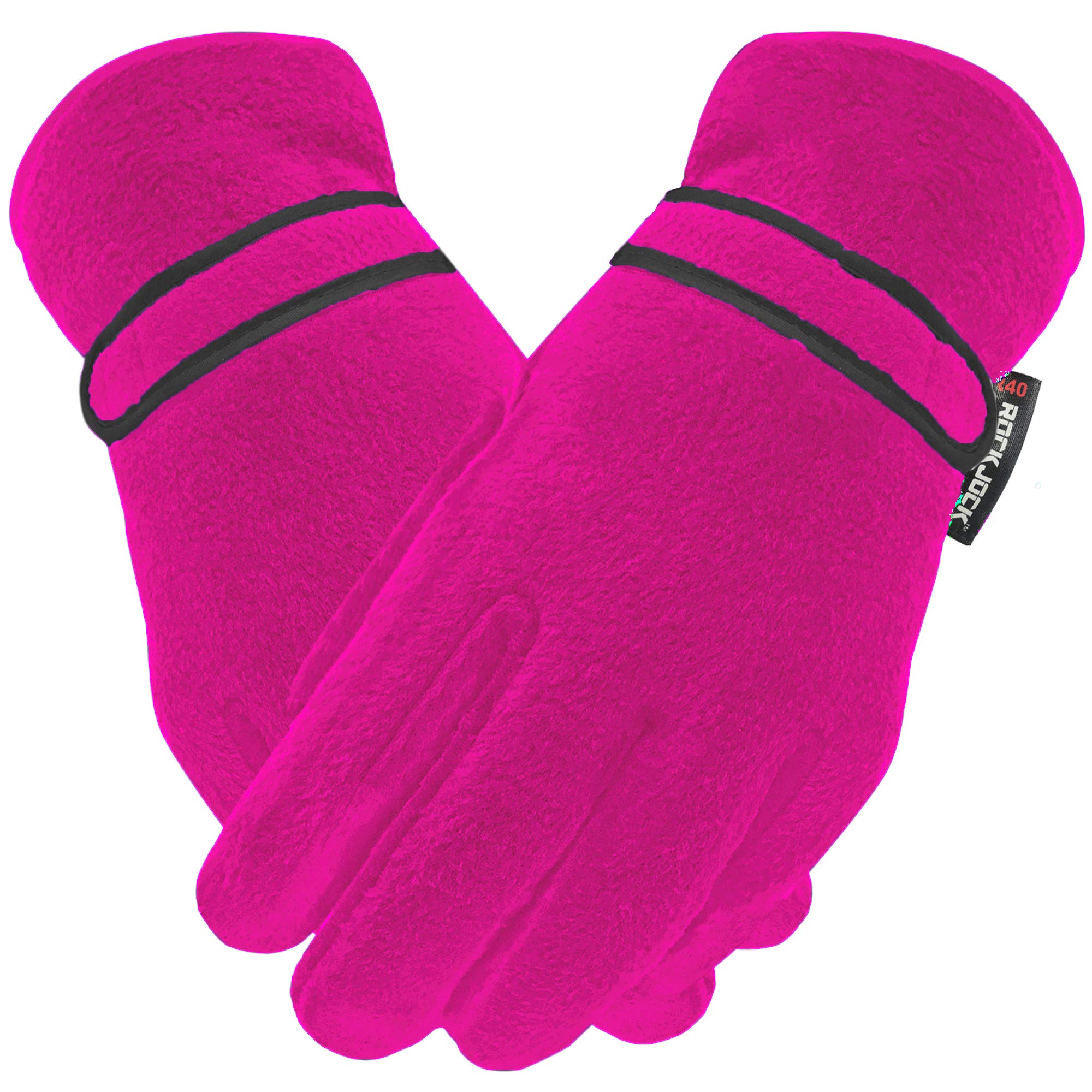 Undercover Boys Pink Childrens Kids Girls Winter Thermal Lined Fleece Gloves S/M