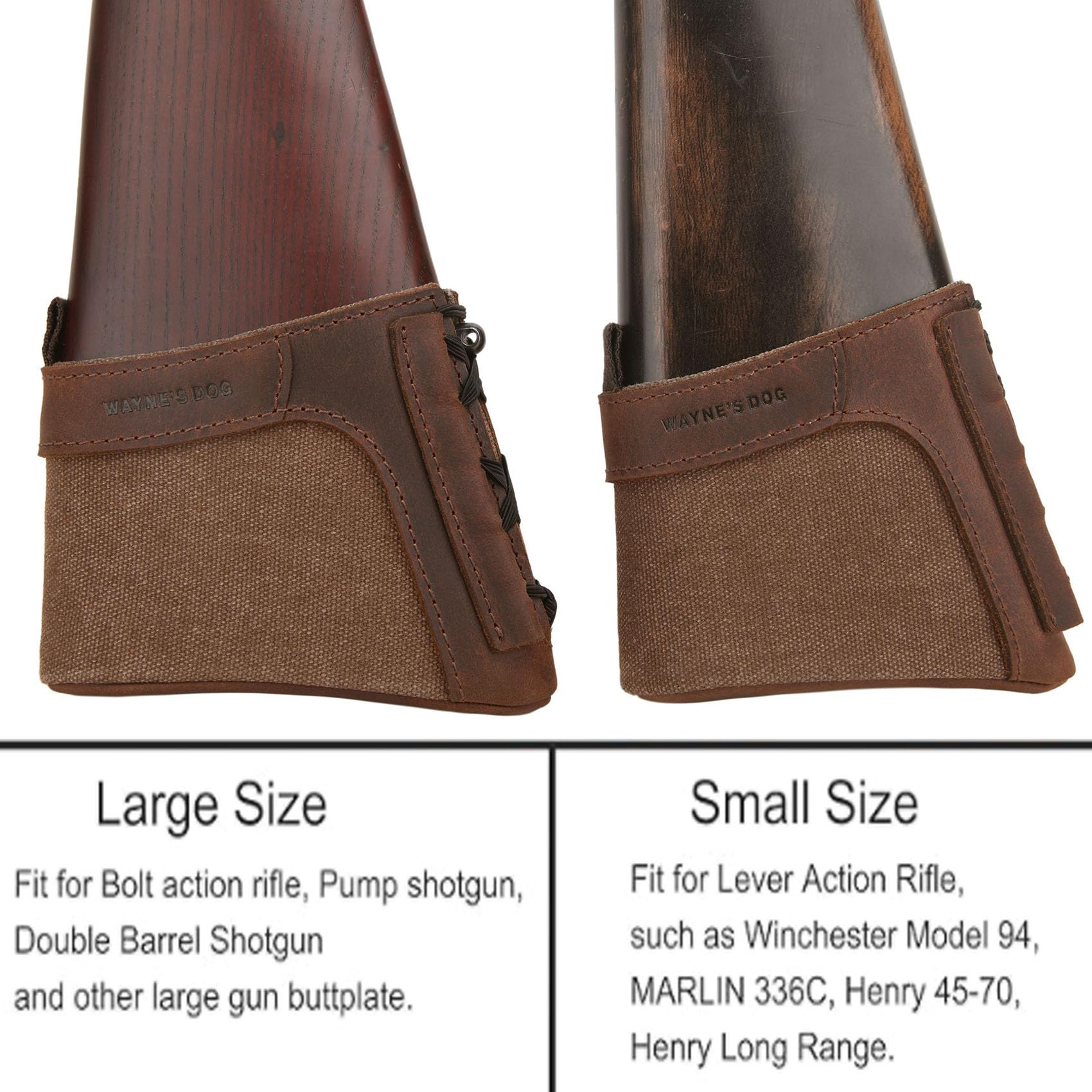 Tas Trost Canvas Gewehrkolbenholster Rückstoßdämpfer mit Verstellbarer für Gewehr Schrotflinte