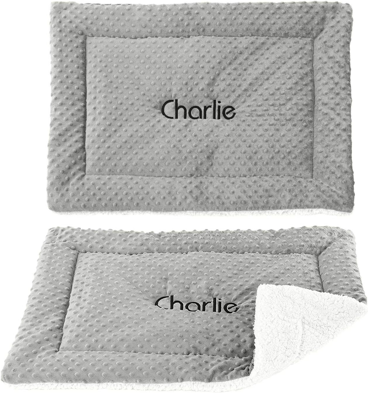 berry bebe Personalized Dog Mat, Gifts for Dogs, Dog Crate Cushion, Machine Washable Soft and Cozy Floor Mats for Dogs