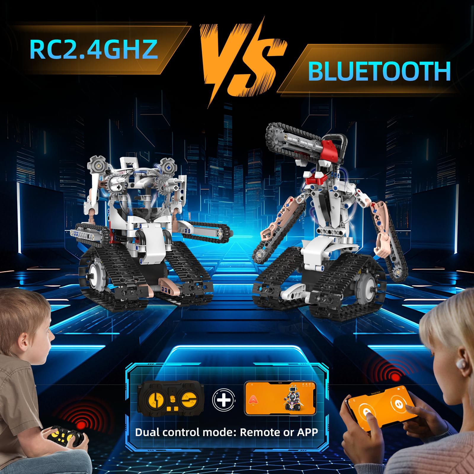 5-in-1 STEM RC Roboter Bauspielzeug Für Kinder, Roboter Spielzeug 429 Pcs