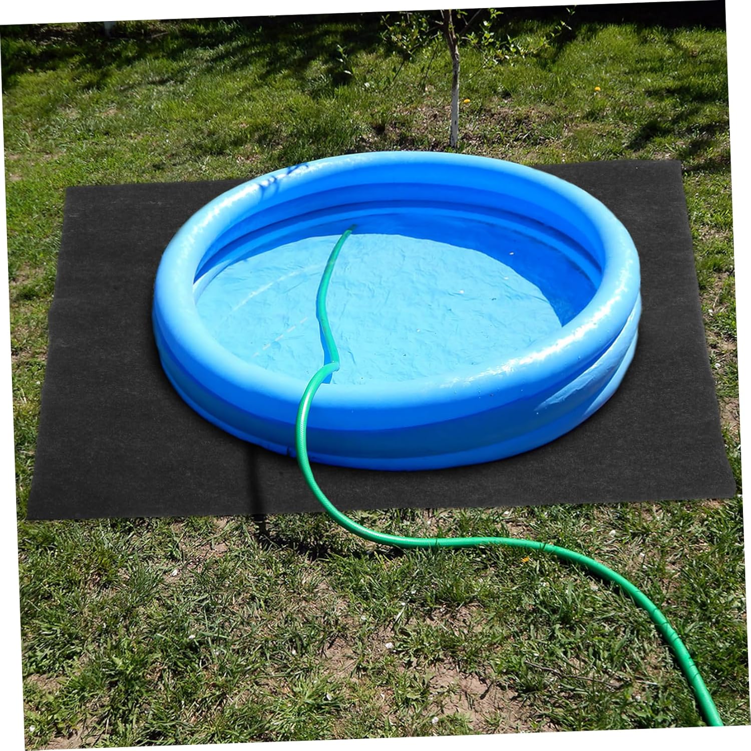 SUPVOX Hot Tub Mat for Outside Square Spa Liner Inflatable Pool Mat Robust Construction Noise Reduction