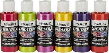 Createx Pearlized Sampler Color Set of 6 Critec Perlized Sample Set Color Set