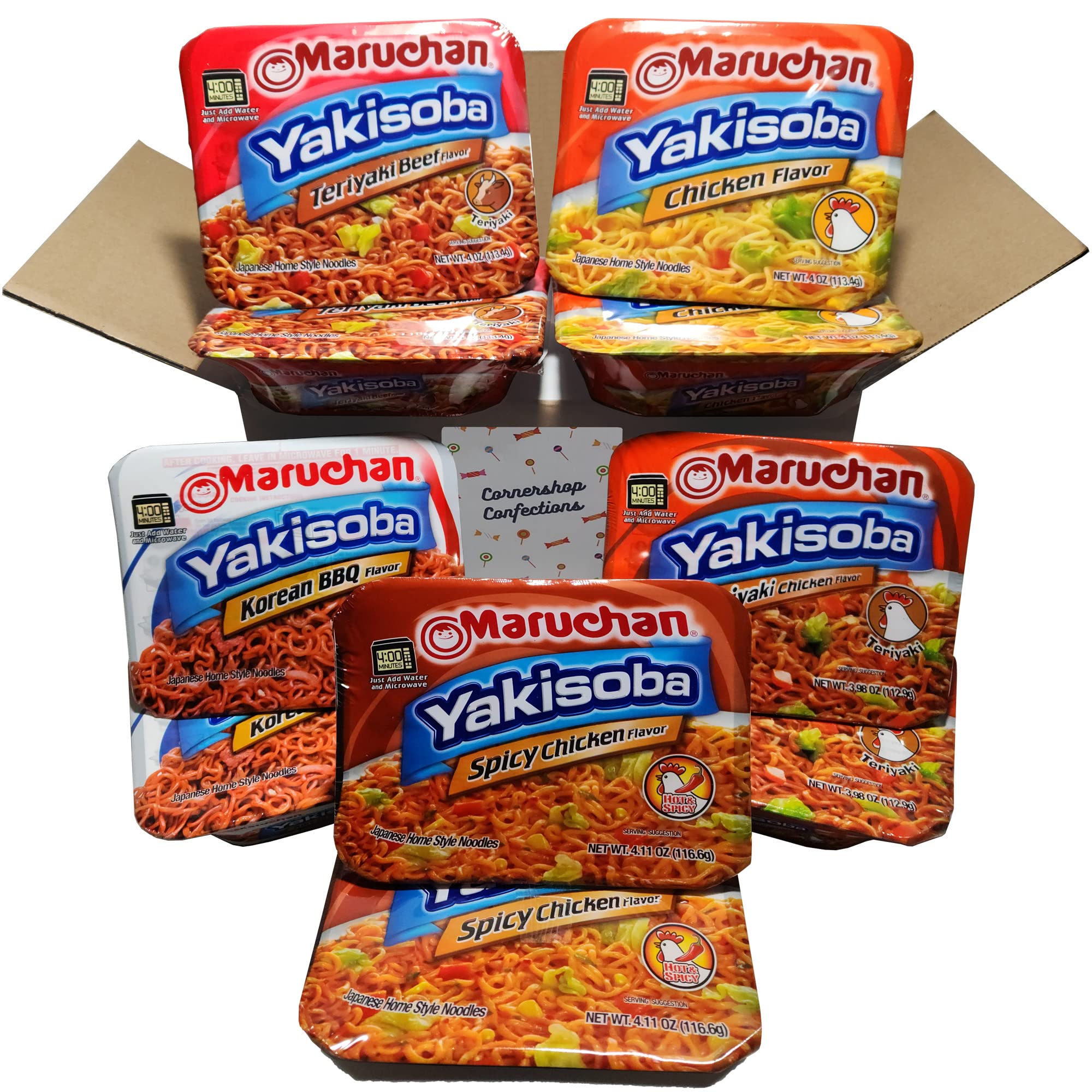 Buy Yakisoba Noodle 10 Tray Bulk Variety Pack 5 Flavors Included