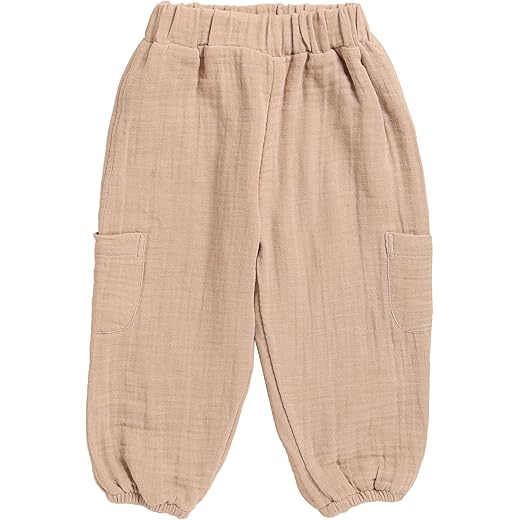 Baby Organic Muslin Lounge Pants - Latte