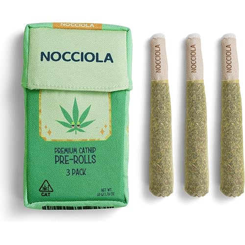 Nocciola 3 Pack Catnip Toys for Cats, Funny Cat Toys Filled with 100% Pure Organic Catnip, Safe Kitten Teething Chew and Kicker Toys, Stress Relieving Fun for Indoor Cats