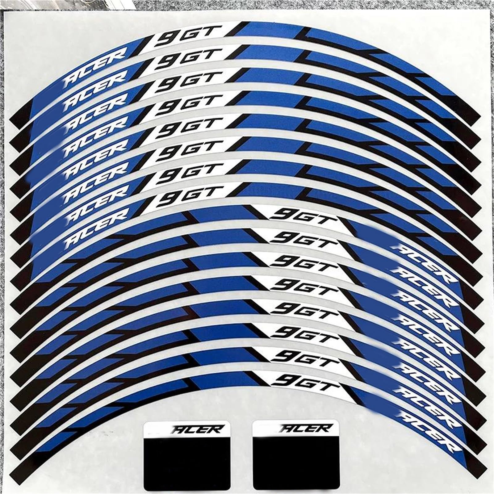 Sticker Part Reflective Wheel Rim Hub Stripe Tape Decals for Y-AMAHA Tracer 900 GT TRACER900 9 17inch Motorcycle Sticker(Blue)