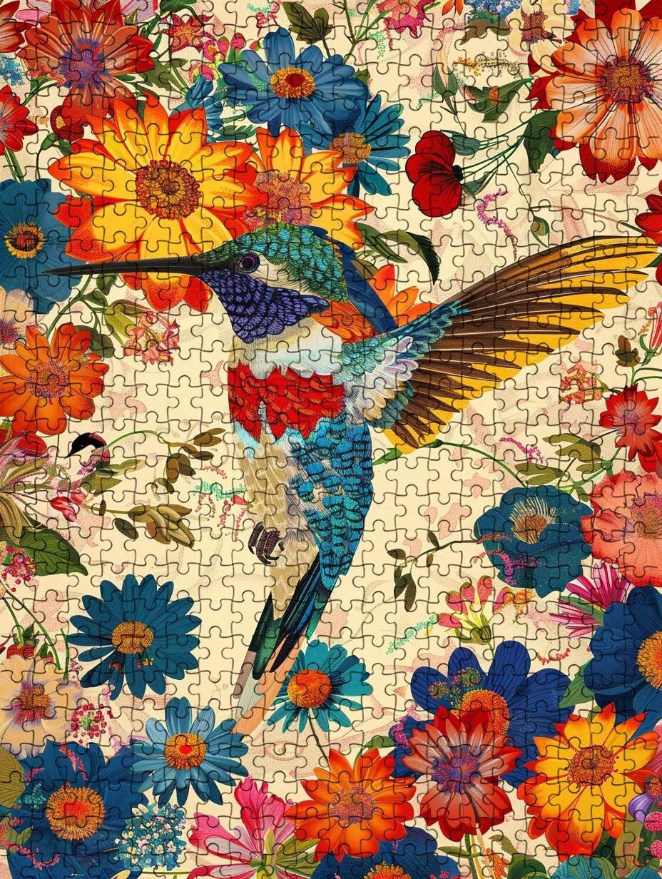 Puzzle 4000 Teile, Blumen VöGel Puzzle Erwachsene 4000, Klassische Puzzles, Puzzlespiele für Die Ganze Familie, Mit Schöner Verpackung, Dekoration Puzzles und Geschenke FNKL3-483