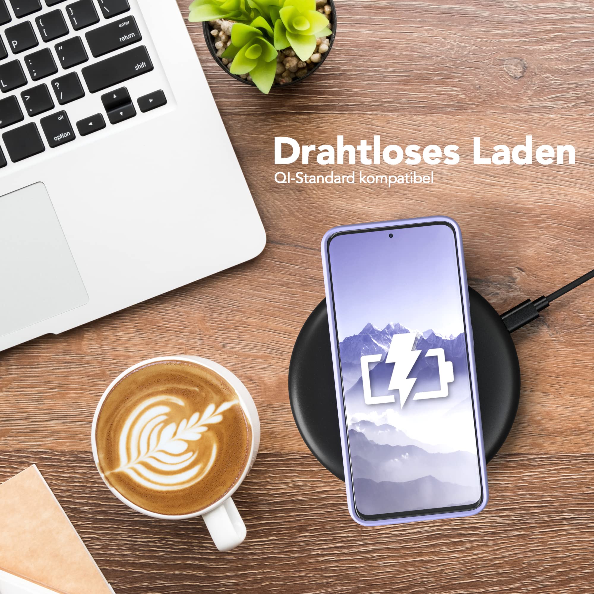 EAZY CASE Silikonhülle Für Galaxy S20 - Mattes Hellorange, Stoßfest, Dünn, Mit Kameraschutz