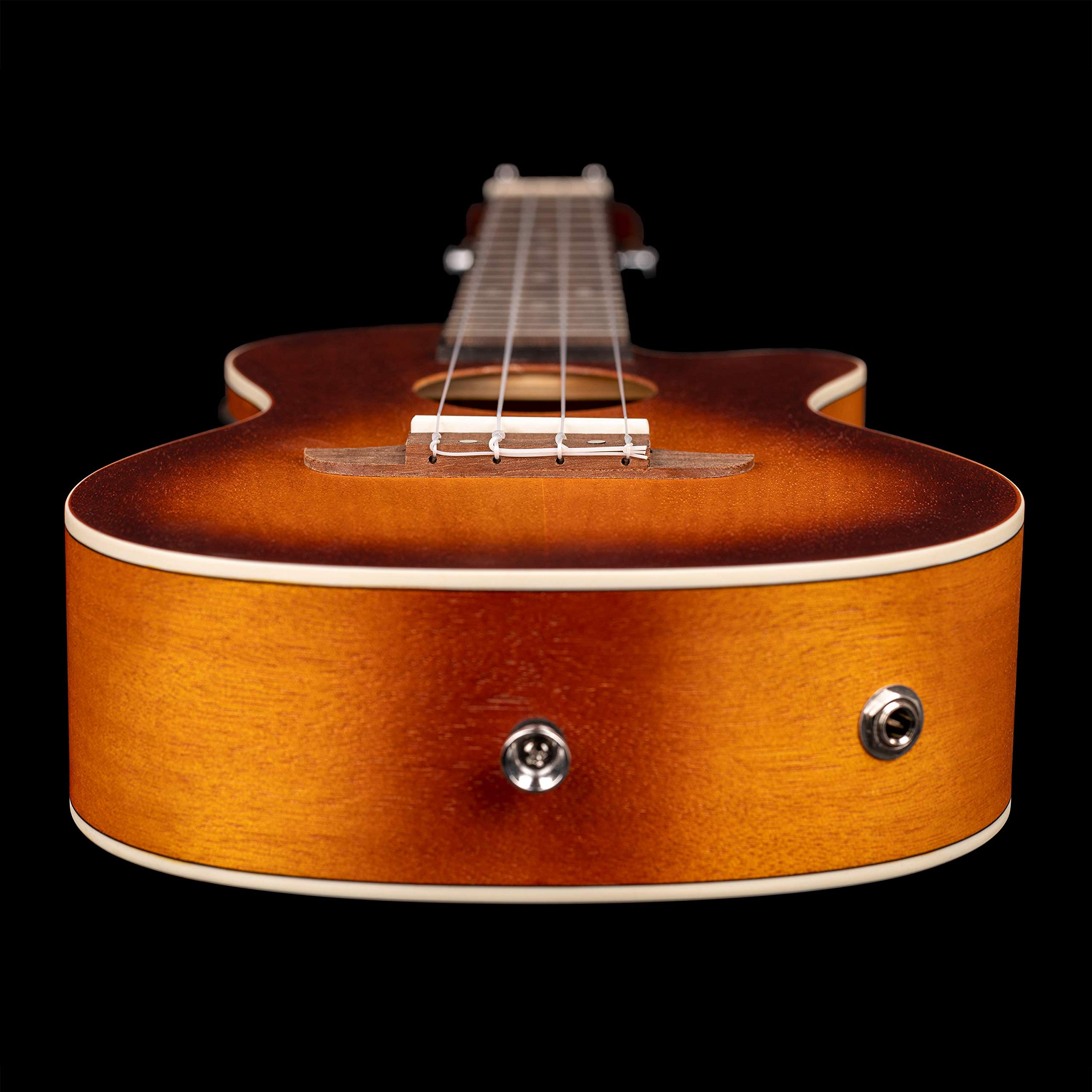 Ortega Guitars Ukulele Concerto Elettro-Acustico – Earth Series – con Cutaway – Okoume, Brown (RUDAWN-CE)