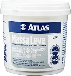Massa Leve para Reparos 340G, Pincéis Atlas, AT279/2, pacote de 6