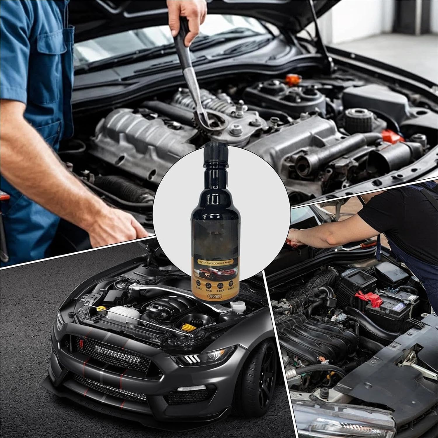 Engine Coolant Additive - Protective Anti-Rust Grease Removal - Overheating Engine Coolant Additive,for Drivers Beginners Professionals Technicians Repair Shop Garage