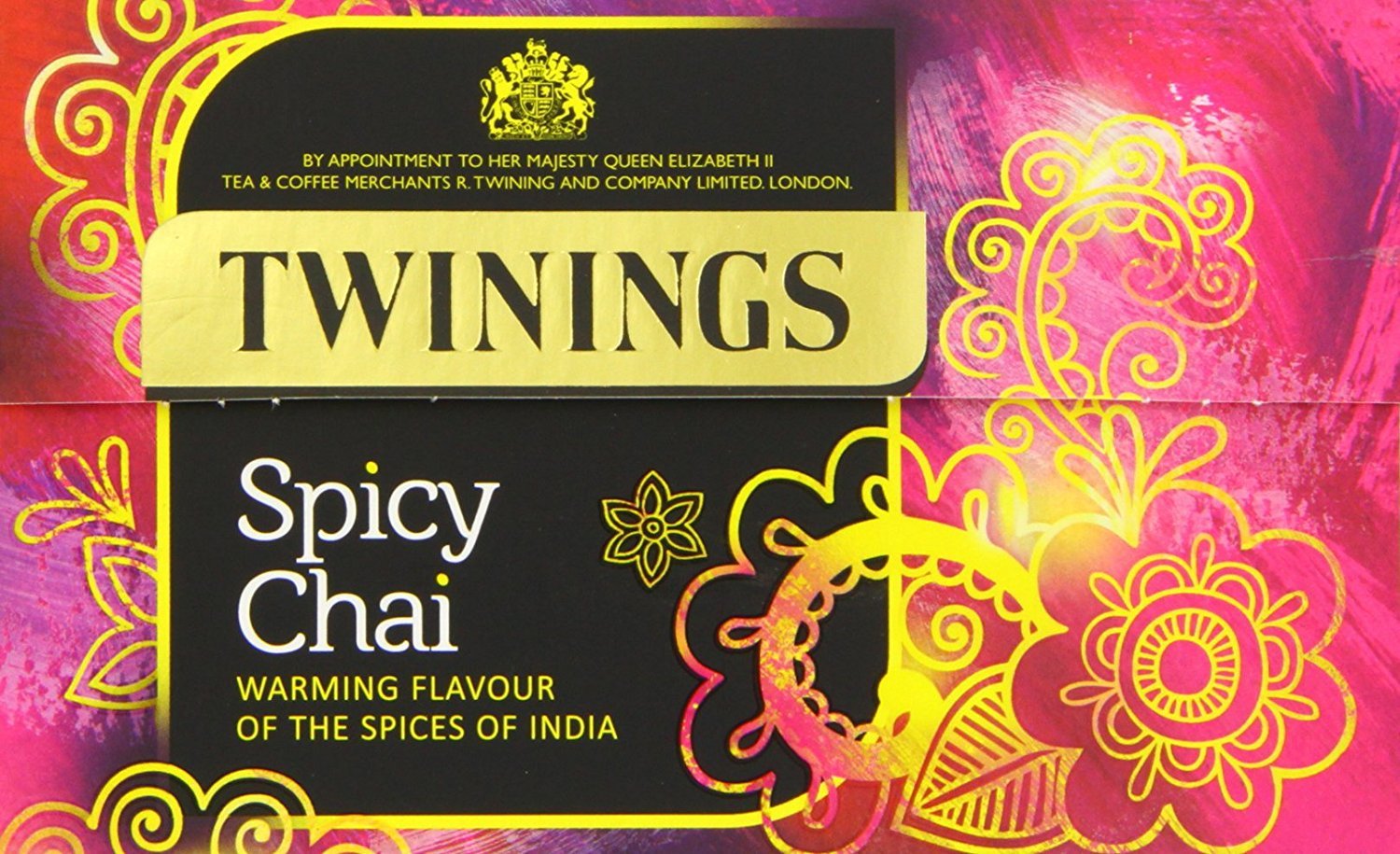 Twinings Spicy Chai 20 bustine di tè (Confezione da 4, Totale 80 bustine di tè)