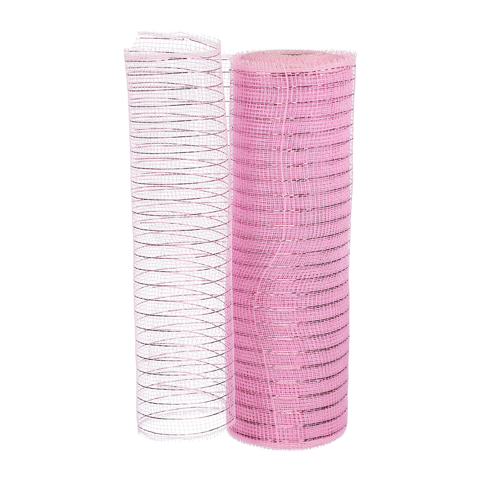 Cinta de malla decorativa rosa PATIKIL de 10 pulgadas x 10 yardas para coronas