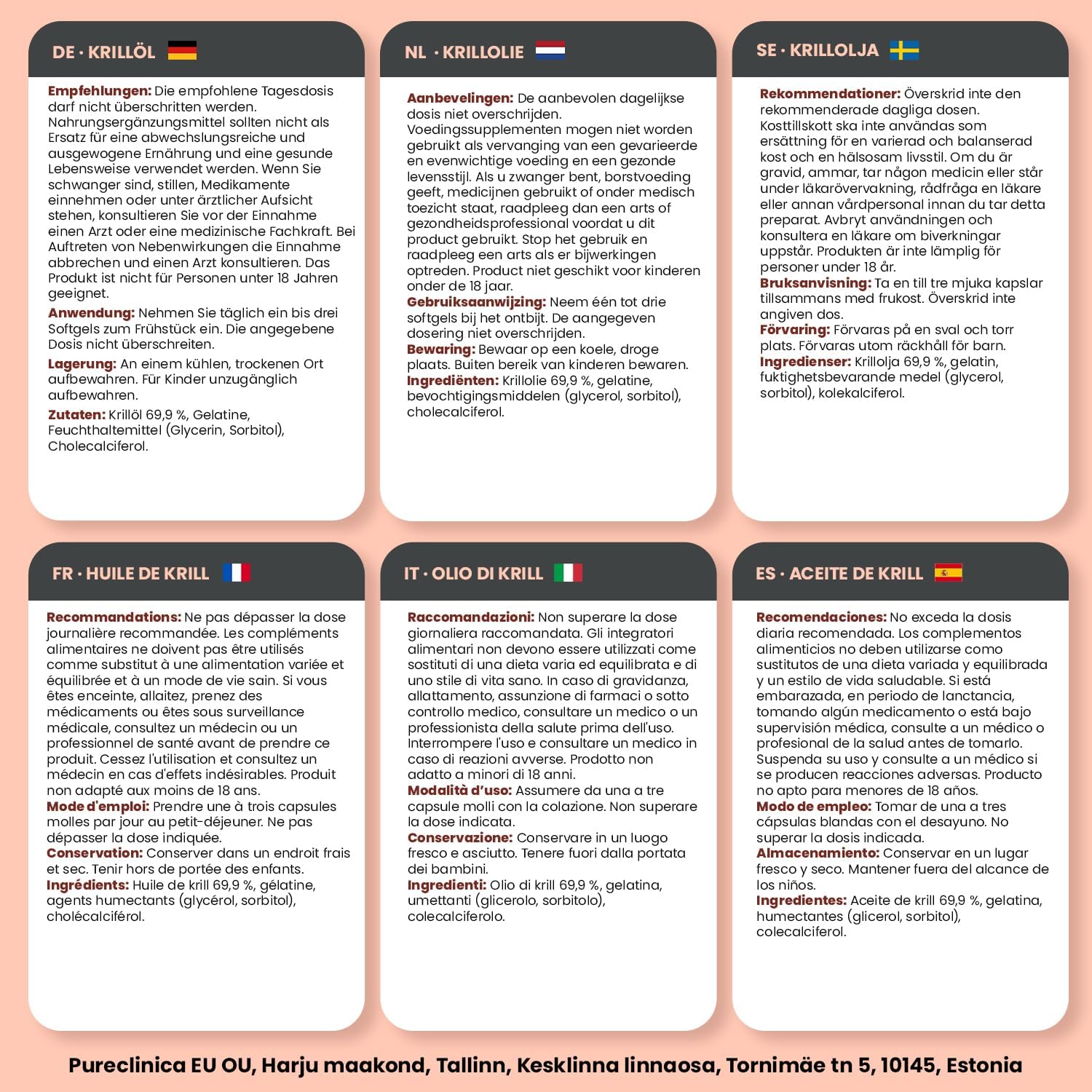 Ultra Pure Superba Krill Oil 500mg x 120 Capsules - Sourced in The Unpolluted Waters of Antarctic Providing a Rich Supply of Astaxanthin, Omega 3 and Vitamin D