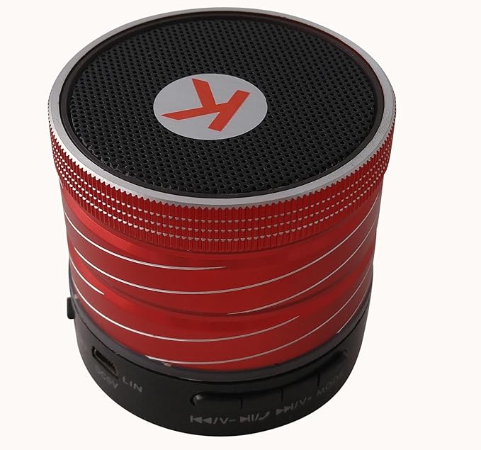 KDM Metal Steel Wireless Bluetooth Speakers with Fm Radio Mp3 Music
