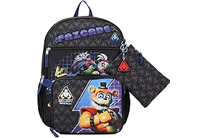 Five Nights at Freddy's Security Breach Fazcade Youth 5-Piece Backpack Set