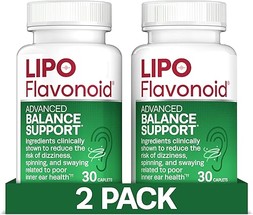 Miniatura 7 de Lipo-Flavonoid Suplemento de apoyo para el equilibrio, salud del oído interno y alivio del vértigo con ginkgo biloba, bioflavonoides y vitaminas B