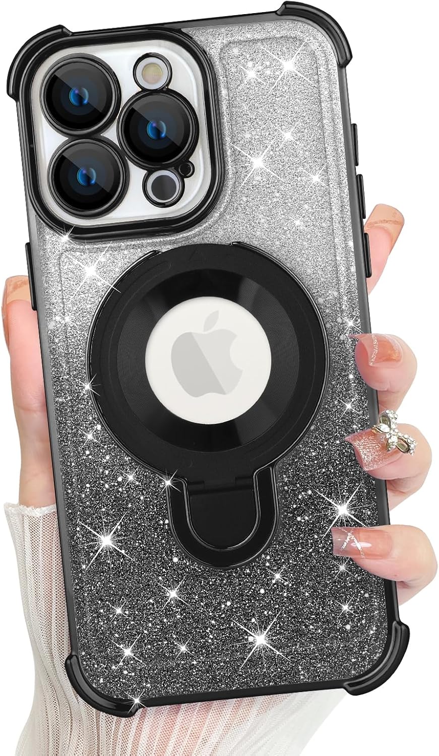 KANGHAR for iPhone 16 Pro Case, Support for MagSafe [Four