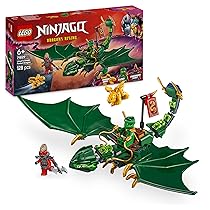 LEGO NINJAGO Drago della Foresta Verde di Lloyd – Figura Giocattolo Snodabile da Costruire, Set con 2 Minifigure, Armi e Cucciolo Dorato, Giochi per Bambini e Bambine da 6 Anni, Idea Regalo 71829