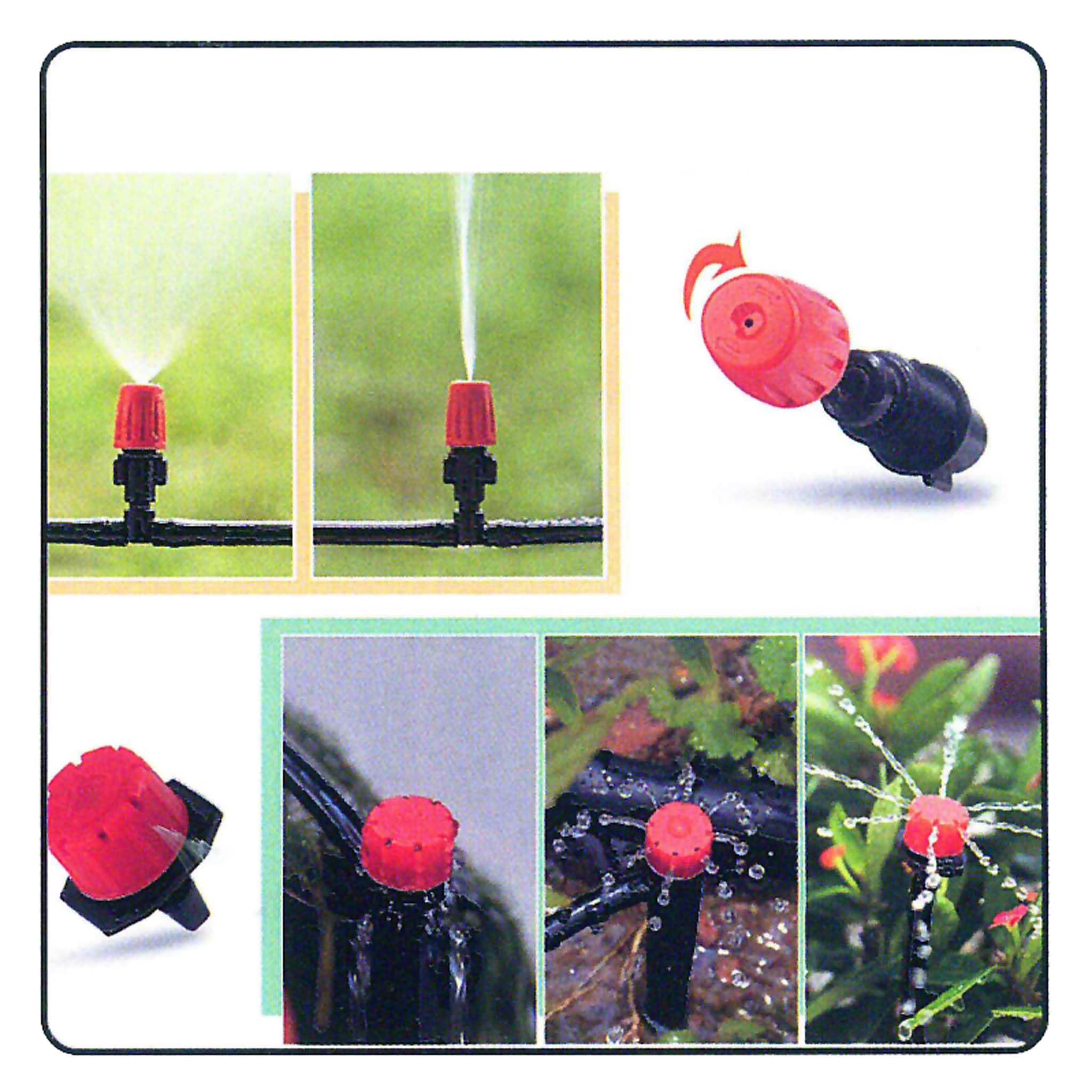 Sistema de riego automático micro 40m con manguera de riego por goteo para jardín con aspersor