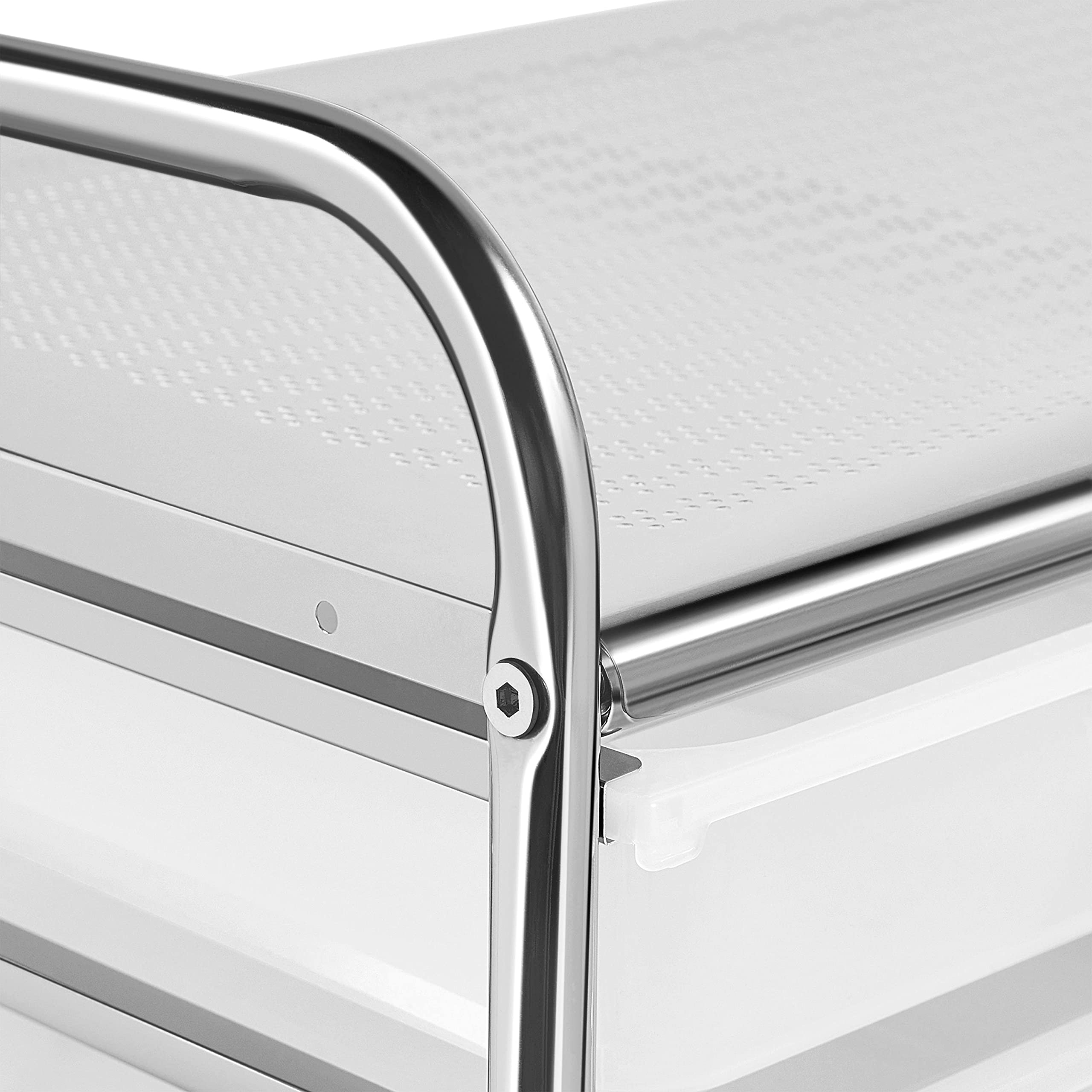 Yaheetech Carro Auxiliar con Ruedas Carrito de almacenamiento Cocina con 12 Cajones Carrito Organizador para Baño Salon Dormitorio Cocina Blanco