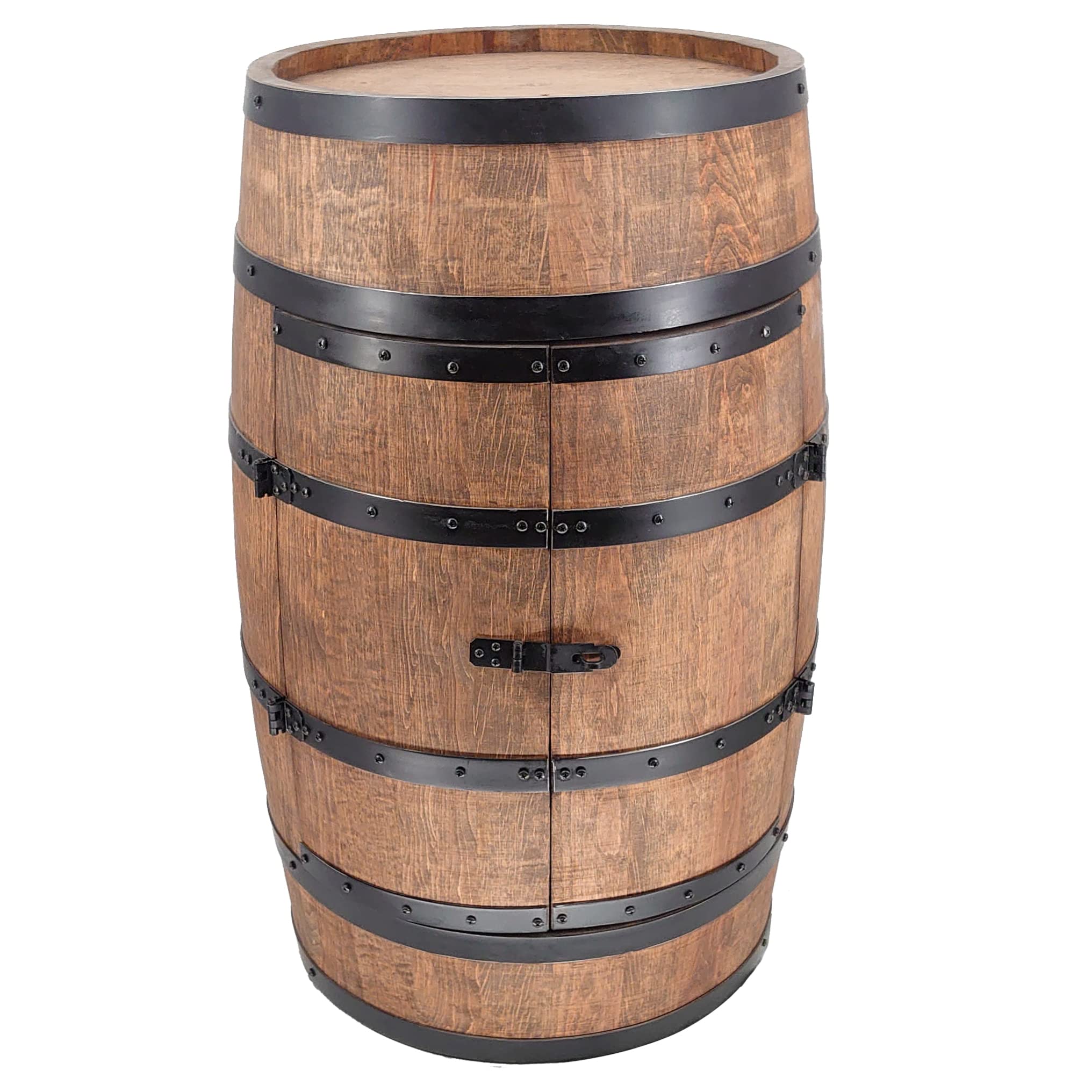 CREATIVE COOPER Casier à Vin en Bois Avec Porte LED - Armoire à Alcool - Étagère à Bouteilles - Minibar 80cm Wenge