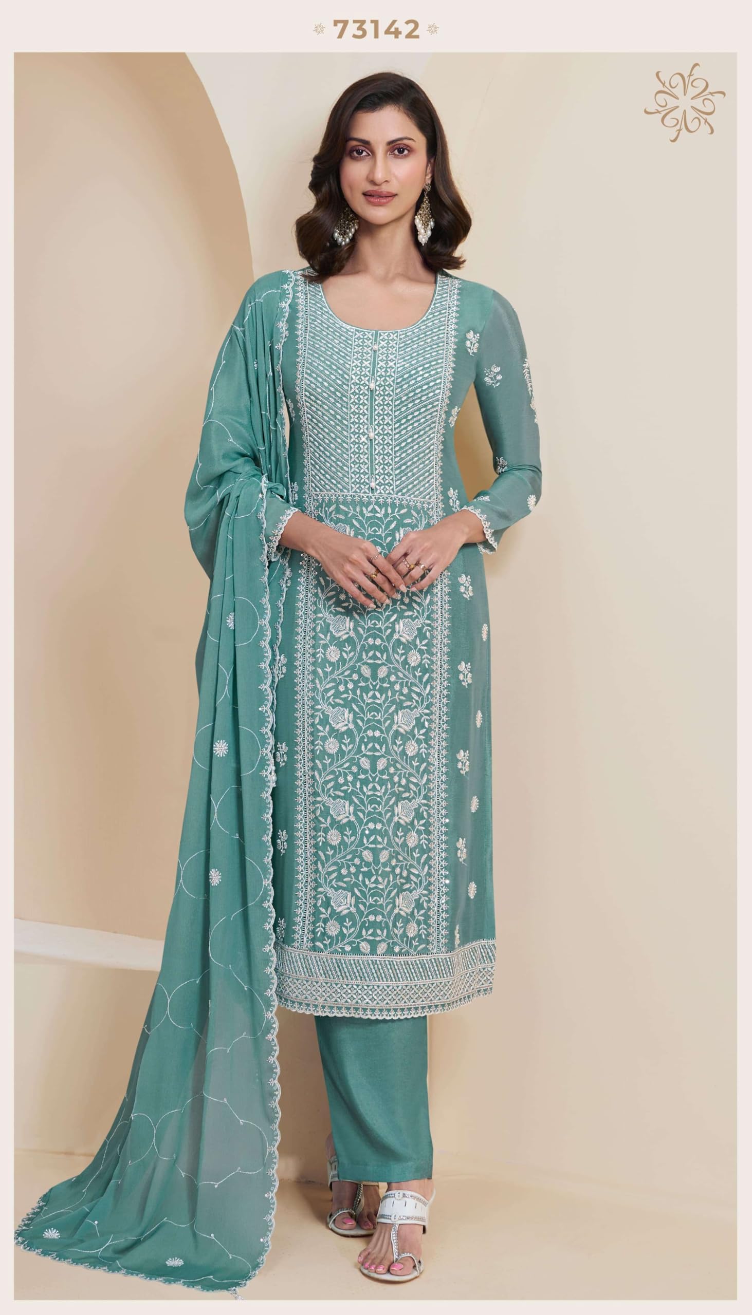 Indiano Pakistano Designer Ricevimento Cerimonia Indossare Pronto Da Indossare Salwar Kameez Pantaloni Abiti
