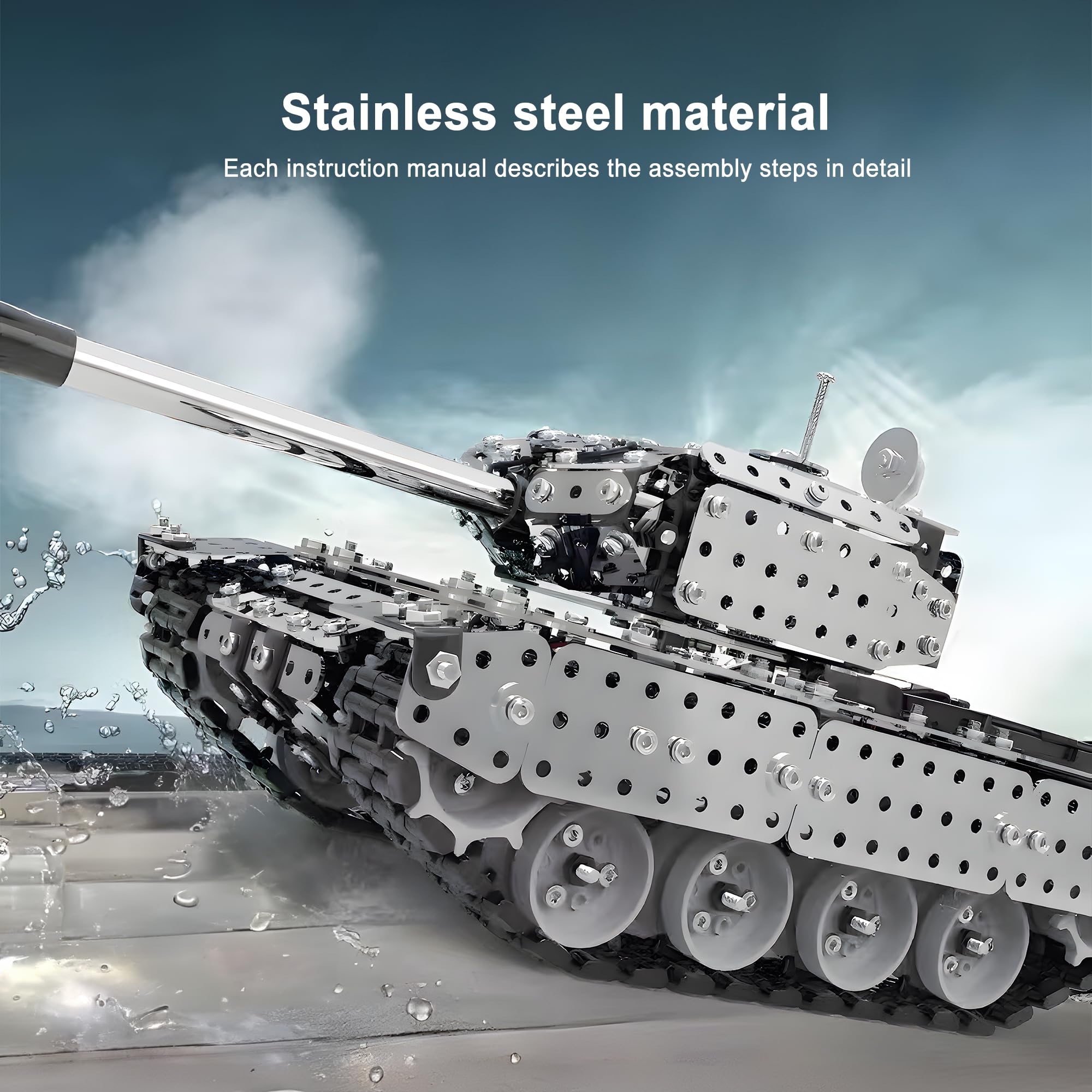 Amazon.com: HI-REEKE 3D Metal Puzzle Set, Military Battle Tank