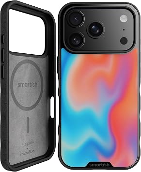 Smartish iPhone 18 Pro/17 Pro MagSafe Case, Gripmunk, Slim Grip, Liquid Sky