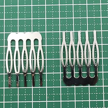 Amazon | KUKU工房 一体型ヘアコーム ヘアアクセサリーパーツ 10