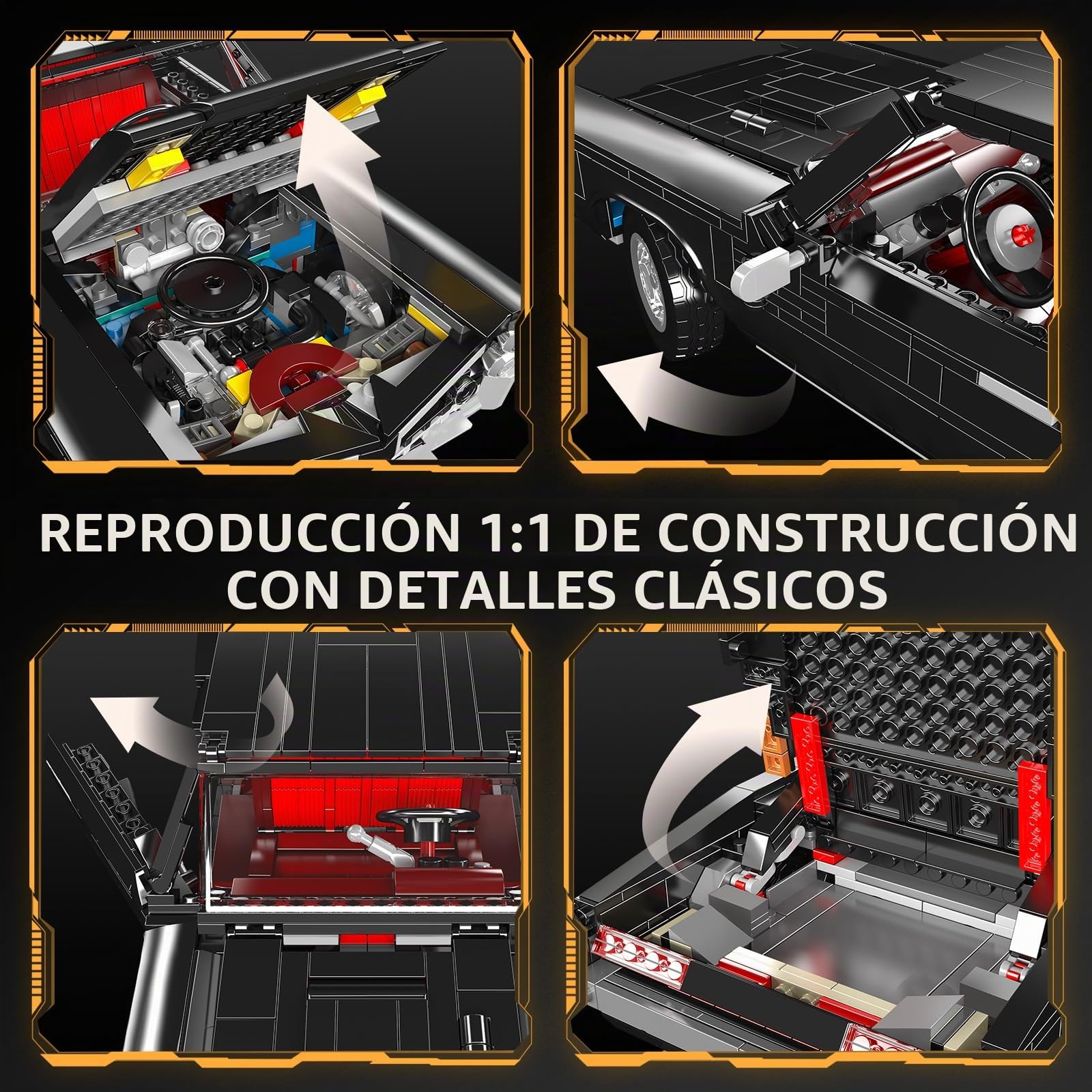 Mould King 10199 Set de Construcción de Modelo de Auto, Bloques MOC, Coche Deportivo para Coleccionistas, Set de Construcción para Adultos (Versión Estática, 1563 Piezas)