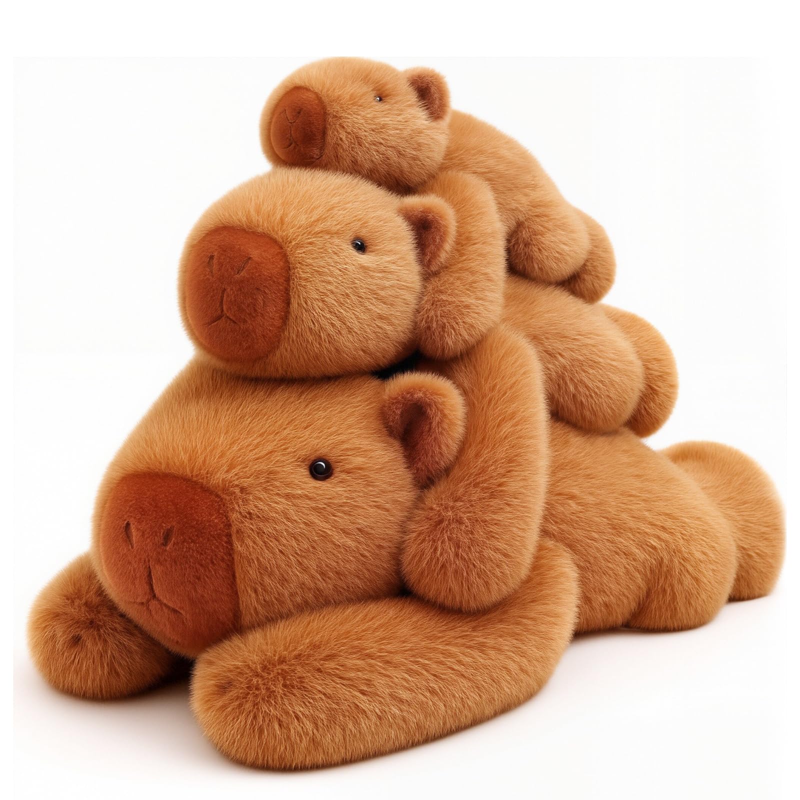 TITQWOP Weighted Capybara Plush Toy, Super Soft Heavy Stuffed Animal Pillow for Kids & Adults, Cute Capybara Plushie for Cuddling, Stress Relief