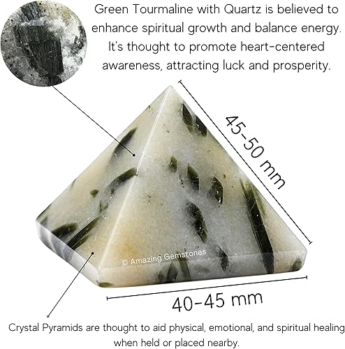 Miniatura 31 de Amazing Gemstone Lapis Lazuli Pyramid Crystal Healing Stones - 2" Great Pyramid Figurine of Natural Stone Pyramid for Meditation, Reiki, Chakra