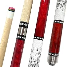 HomeSeason 58in Pool Cue Stick Canadian Maple Wood 13mm Tip - 18oz Perfect for Precision Play, Low Deflection Pool Cue for Enhanced Accuracy
