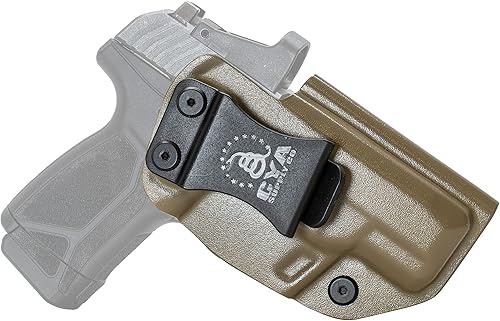 Miniatura 47 de CYA Supply Co. Funda para llevar armas dentro del cinturón, Base Optics Ready (Flat Dark Earth) Portador Oculto en la Pretina, IWB, Compañía