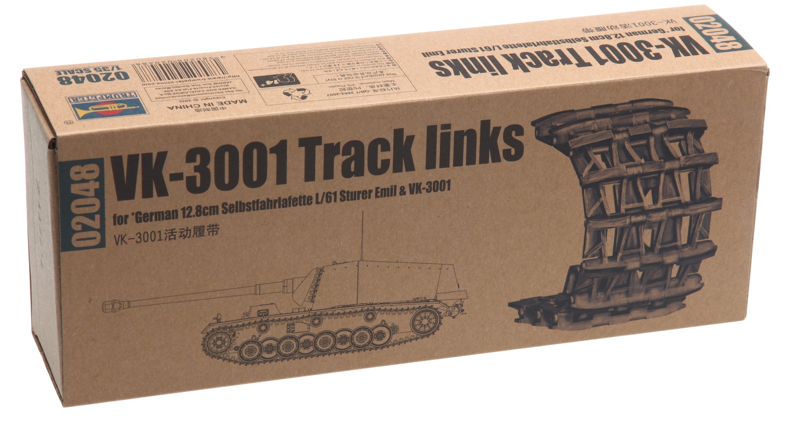 Trumpeter Track Set 1:35 - Vk-3001 Track Links (Tru02048) : Amazon.it: Toys  & Games