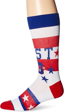Stance Mens 80 NBA All Star Basketball Throwback Graphic Arch Support Crew Sock