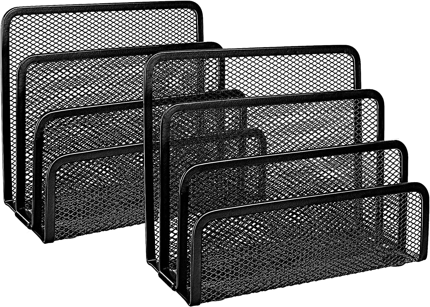 THE WHITE SHOP Desk Mail Organizer File Organizer and Practical Letter Sorter Strong for Any Home or Office Desktop Mail Organizer File Sorter.(2pack)